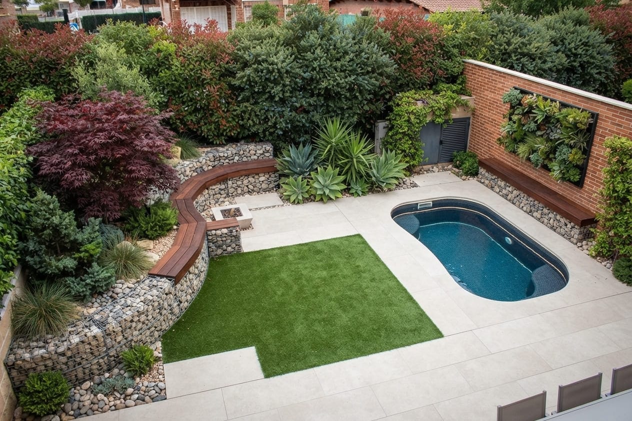 El arte de lo pequeño: Cómo integrar una piscina en un jardín compacto sin renunciar al diseño